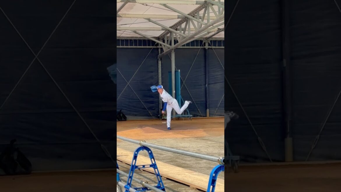 読谷ブルペン 松葉投手 #中日ドラゴンズ #沖縄キャンプ #春季キャンプ2025 #読谷 #松葉貴大