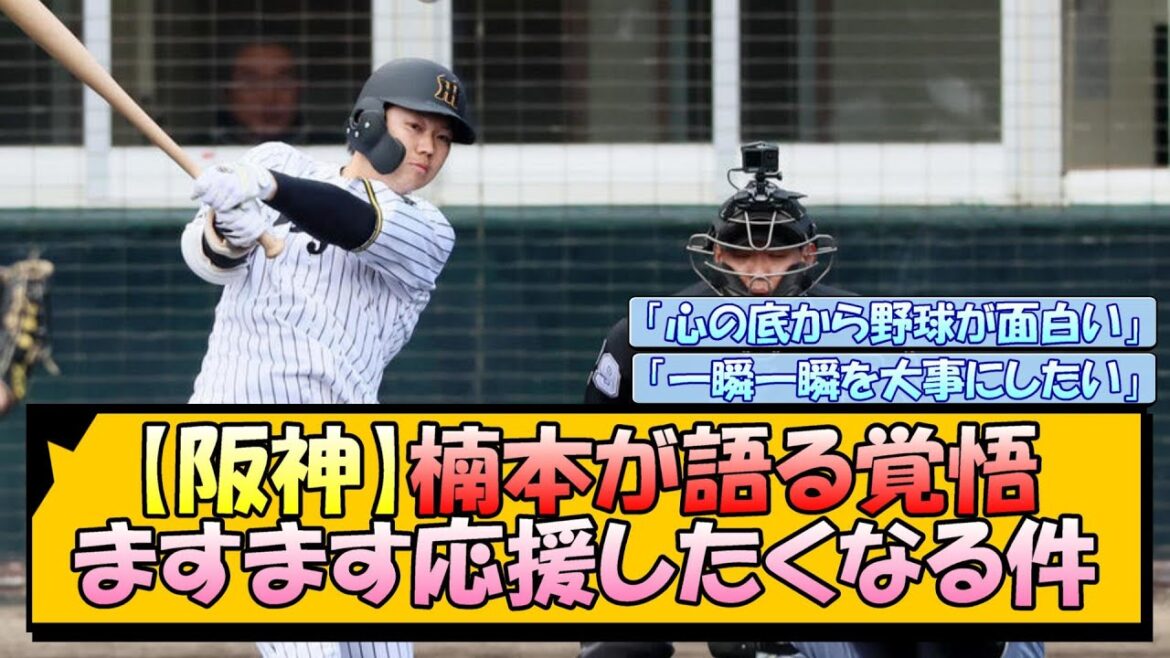【阪神】楠本が語る覚悟 ますます応援したくなる件【なんJ/2ch/5ch/ネット 反応 まとめ/阪神タイガース/藤川球児】