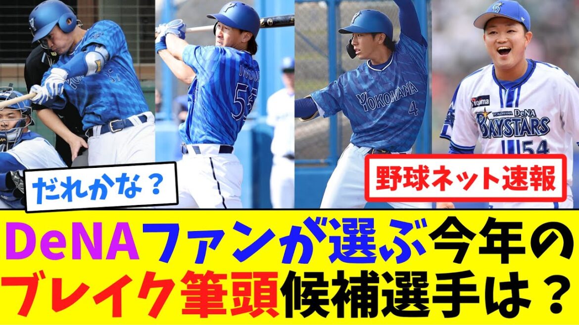 DeNAファンが選ぶ今年のブレイク筆頭候補選手は？【ネット反応集】