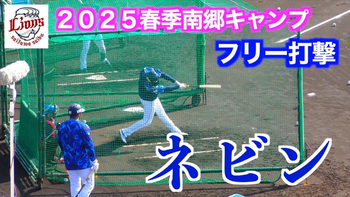 ネビンフリー打撃！埼玉西武ライオンズ　【２０２５春季南郷キャンプ】