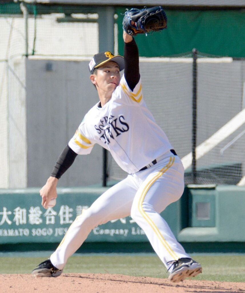 高校から投手になったソフトバンク育成2年目右腕が力投 斉藤3軍監督「貫禄を見せたところが…」：「おっ！」でつながる地元密着のスポーツ応援メディア 西スポWEB OTTO! - 西日本新聞me