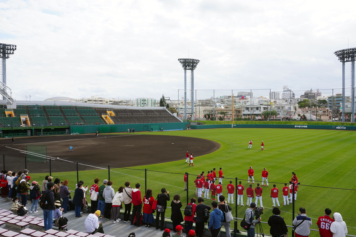 広島東洋カープ沖縄キャンプの様子