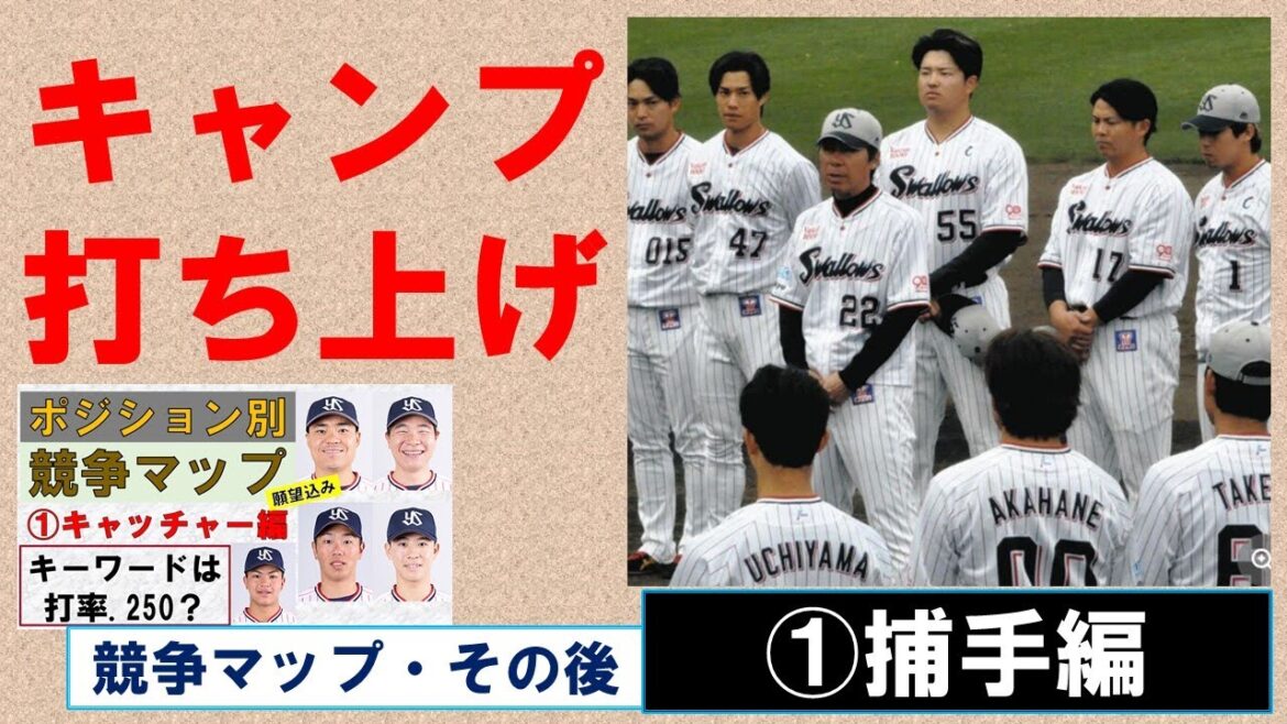 【キャンプ打ち上げ】競争マップ・その後　1ヵ月経って現状は？【第1回・捕手編】2025/2/26