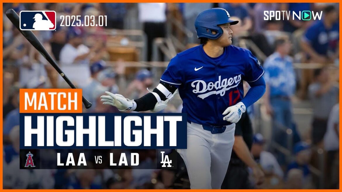 【大谷翔平が今季初実戦で菊池雄星からホームラン！】エンゼルスvsドジャース 試合ハイライト MLB2025スプリングトレーニング 3.1
