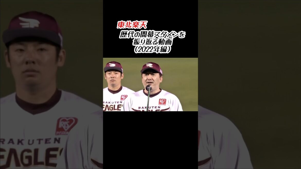 東北楽天 2022年の開幕スタメン #shorts #プロ野球 #東北楽天ゴールデンイーグルス #スタメン