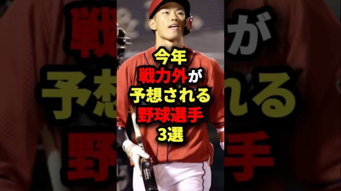 今年戦力外が予想される野球選手３選#プロ野球 #shorts