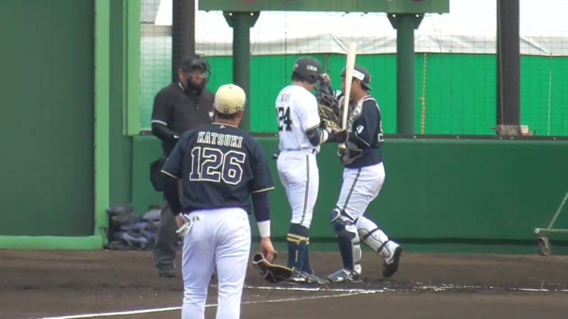 【プロ野球】2025年3月1日　オリックス　キャンプ　『紅白戦　1回裏』