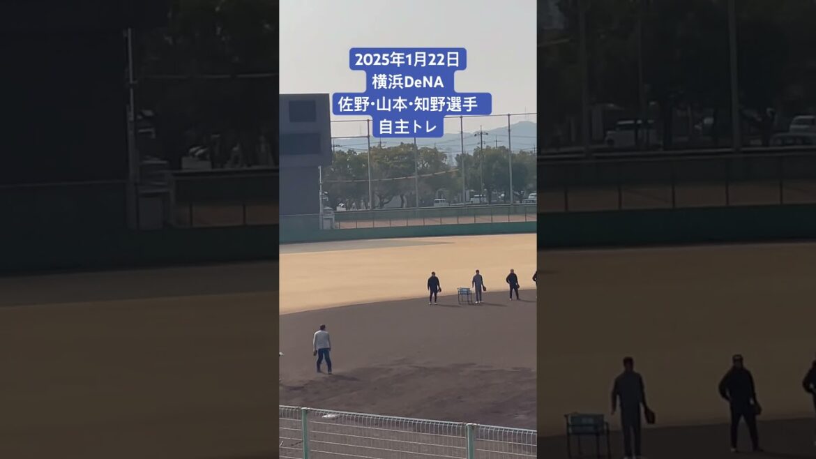 250122 横浜DeNAベイスターズ　佐野・山本・知野選手　自主トレ　#横浜DeNAベイスターズ　#佐野恵太　#山本祐大　#知野直人　#自主トレ