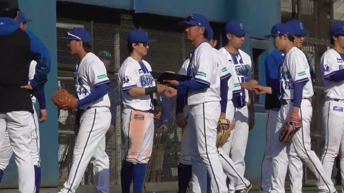 2025年3月 練習試合 横浜DeNAファームー テイ・エス テック戦。試合終了