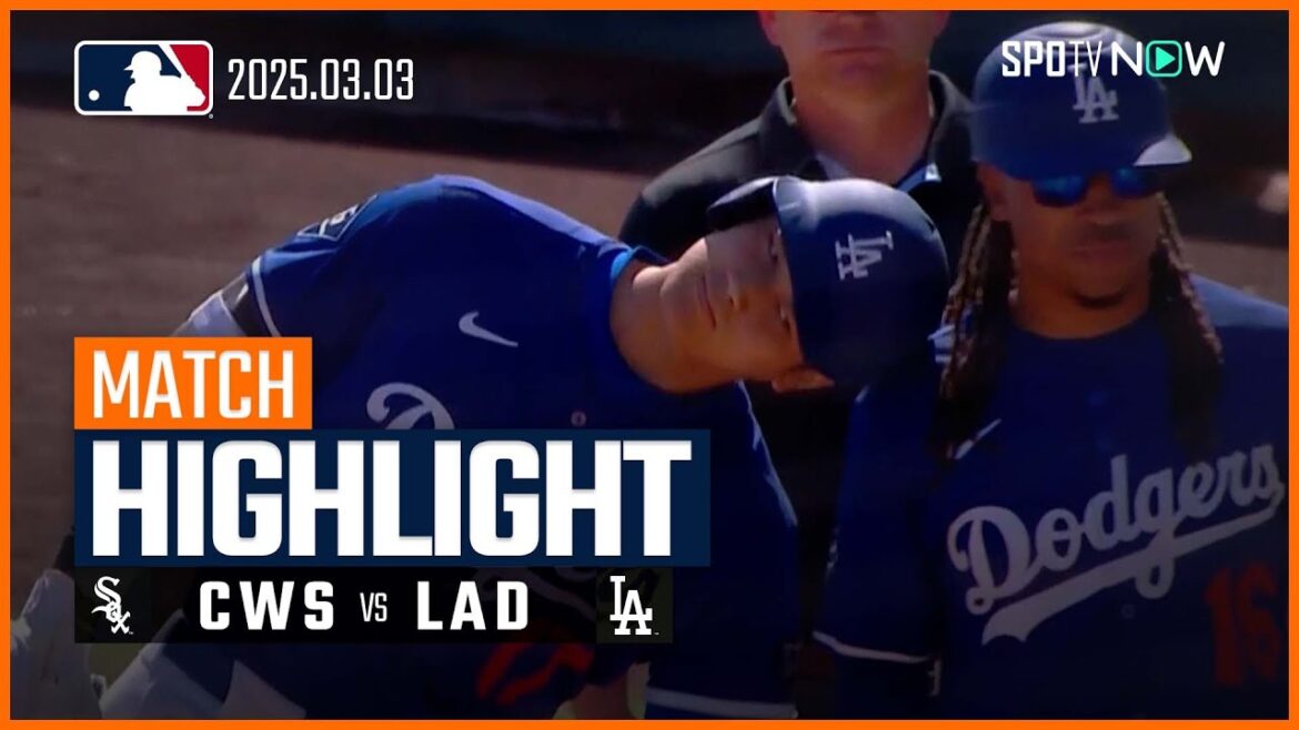 【大谷1安打もヘッドバンプ"空振り" ドジャースはフリーマンとT・ヘルナンデスがHR】ホワイトソックスvsドジャース 試合ハイライト MLB2025スプリングトレーニング 3.3