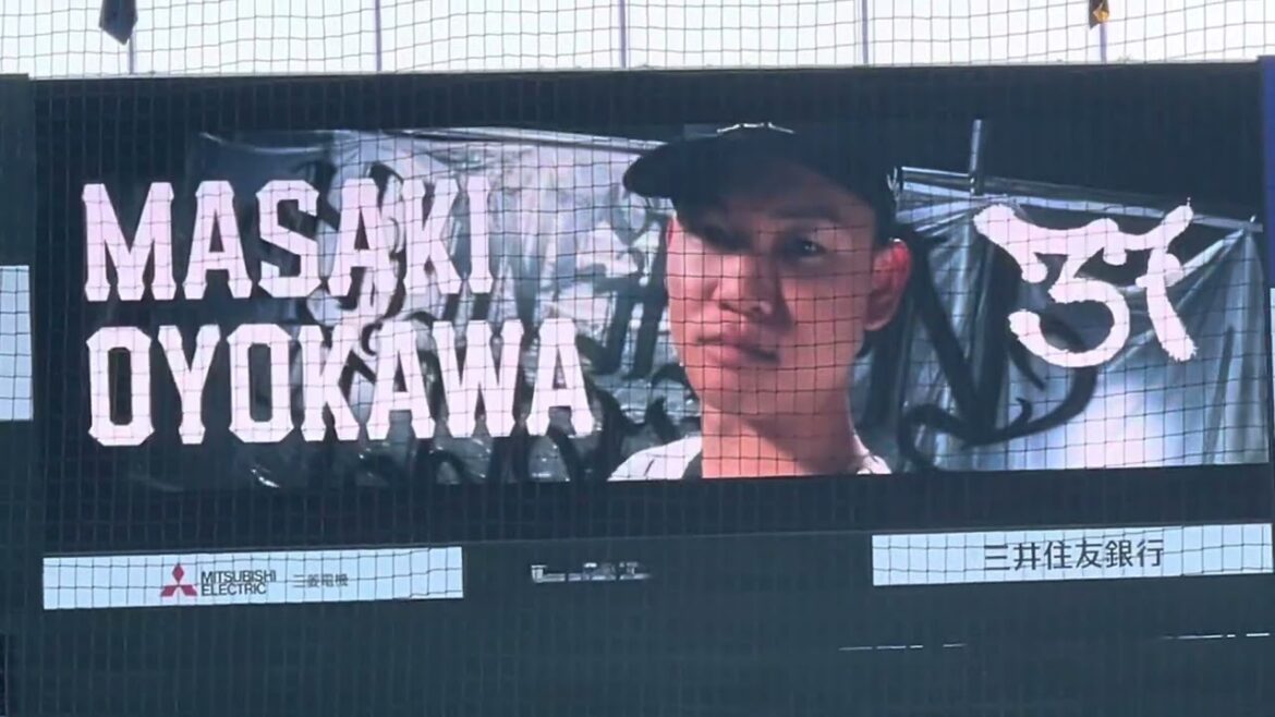 【開幕試合】 #阪神 #及川雅貴 選手 #登場曲 ビジョン 25.3.1.  #sglスタジアム尼崎 #ゼロカーボンベースボールパーク🏟️　【阪神ファーム新本拠地 】