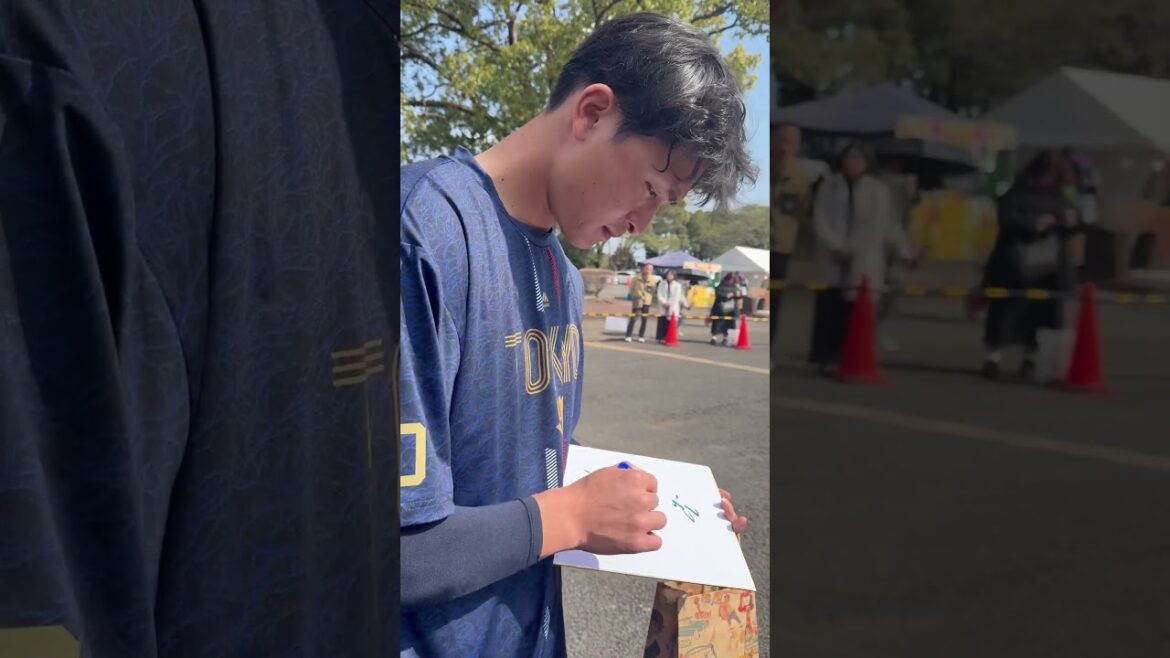 宮本丈選手のファンサ❤︎ヤクルトスワローズキャンプ