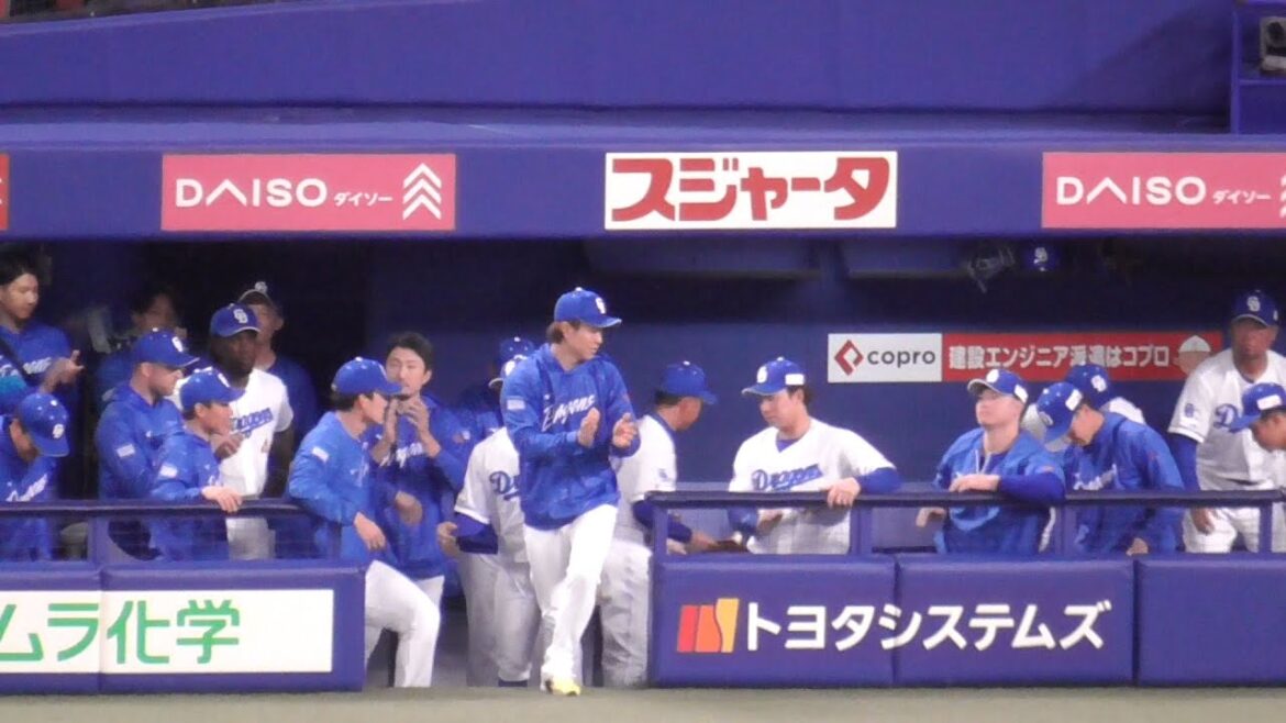 勝利の瞬間のドラゴンズベンチ オープン戦ホームで2連勝 ウイニングボールは宏斗から岡田俊哉へ 中日ドラゴンズVS横浜DeNAベイスターズ　2025/03/02