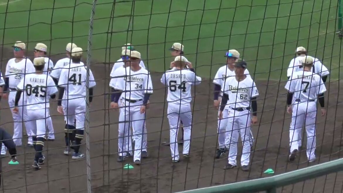 【プロ野球】2025年3月2日　オリックス　キャンプ　『試合前　W-up』