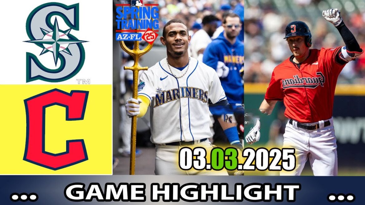 Seattle Mariners Vs. Cleveland Guardians [03/03/25] Highlights | MLB Training Spring 2025