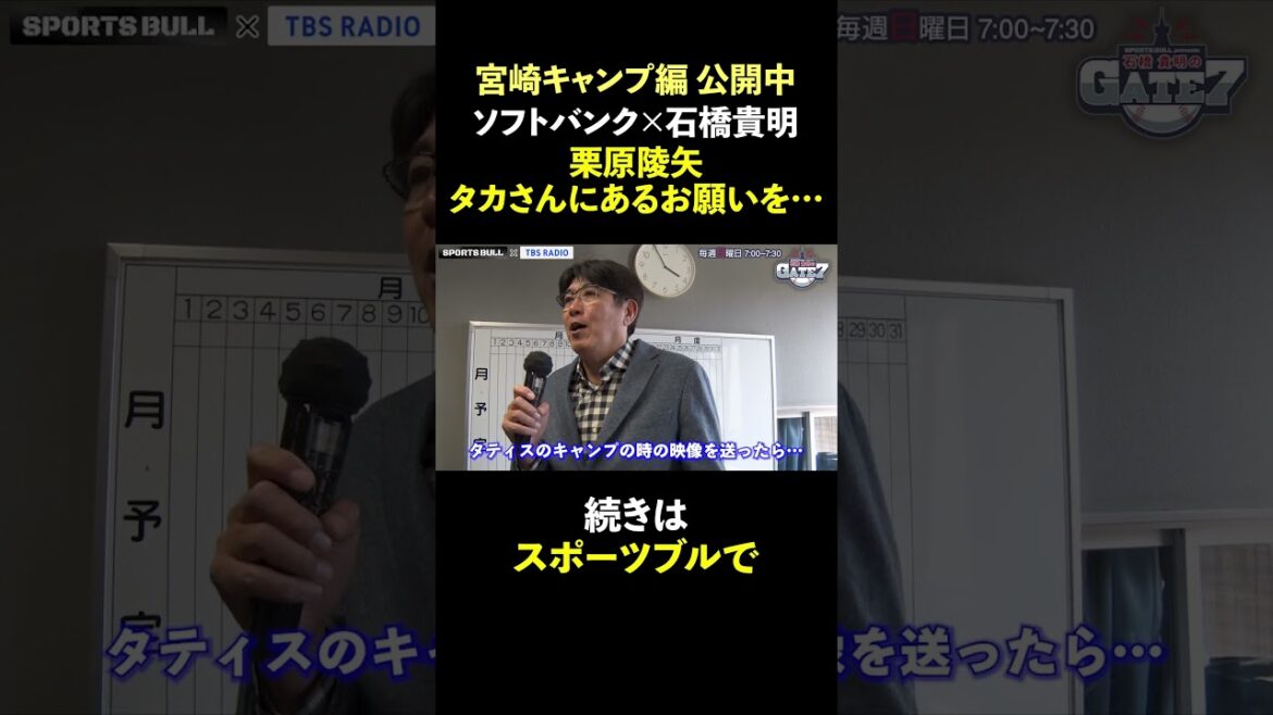 【栗原陵矢】ある有名メジャーリーガーの大ファン!?🕶️『石橋貴明のGATE7』#とんねるず #石橋貴明 #shorts #スポーツブル