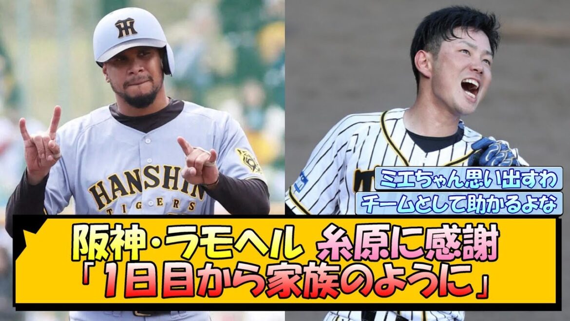 阪神・ラモヘル 糸原に感謝「1日目から家族のように」【なんJ/2ch/5ch/ネット 反応 まとめ/阪神タイガース/藤川球児】