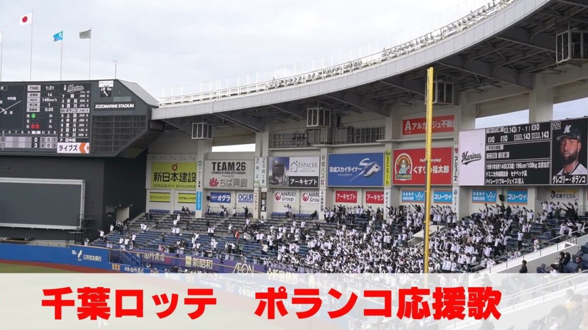 千葉ロッテ「ポランコ応援歌」2025オープン戦
