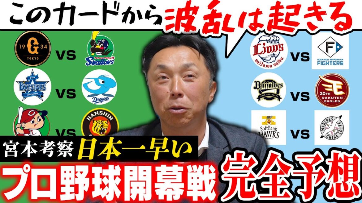 【最速考察!!】宮本慎也が開幕戦を徹底予想「完全に優勝を狙いに来てる」開幕投手から紐解くある球団の戦略とは？