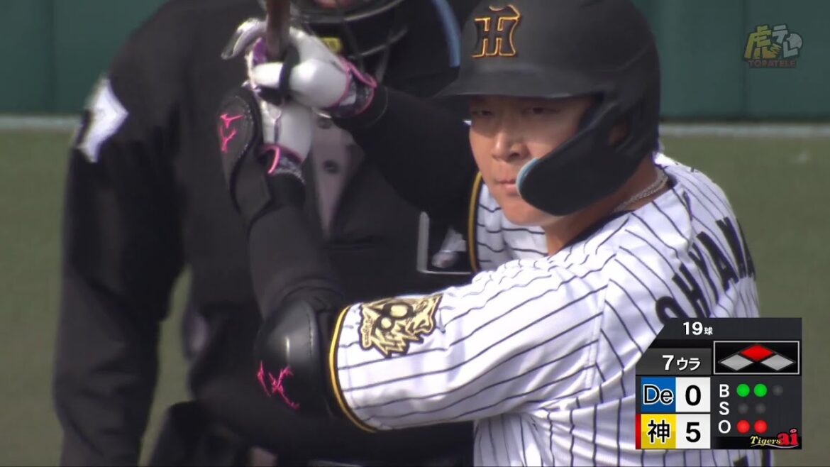 【かっこいい】7回裏、代打の #大山悠輔 選手が右中間タイムリーツーベースヒット！一振りで存在感！【2025/03/07Ｔ－ＤＢ】