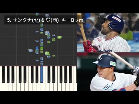 【プロ野球応援歌検証】 サンタナ(ヤクルト)&呉念庭(西武) ハモリ合成 【プロ野球応援歌検証】 サンタナ(ヤクルト)&呉念庭(西武) ハモリ合成