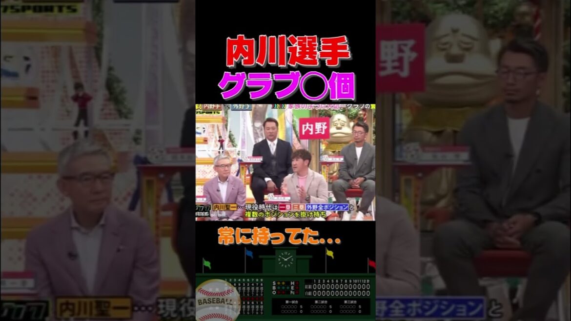内川選手がグラブを何個も持っていたという驚愕な事実が発覚#shorts #野球 #プロ野球
