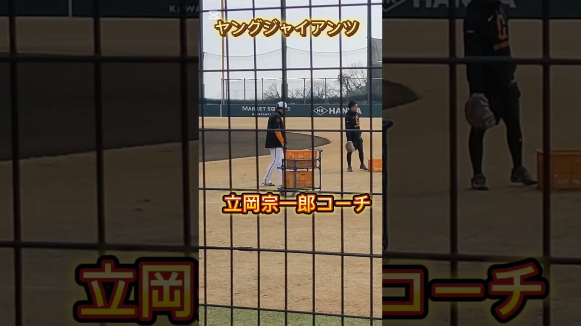 【GIANTS】 #相澤白虎 #大城元 #鈴木大和 の外野守備練習 #shorts #巨人 #ジャイアンツ #プロ野球