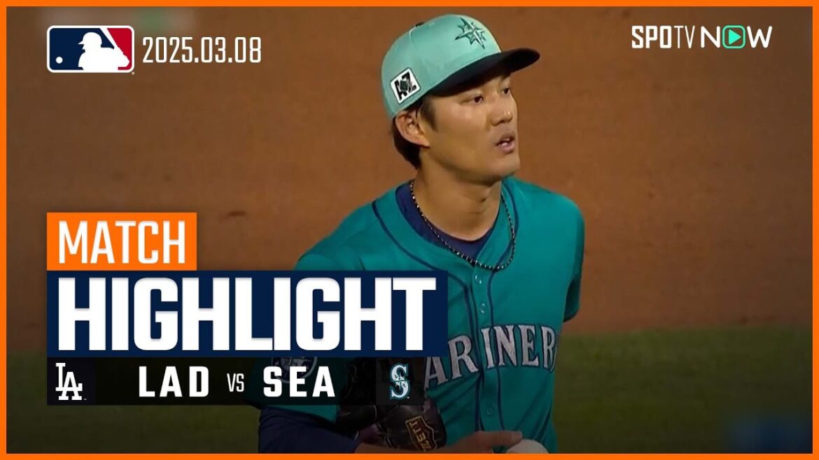【ドジャースがオープン戦8連勝！藤浪は1回を無安打無失点に抑える】ドジャースvsマリナーズ MLB2025スプリングトレーニング 3.8