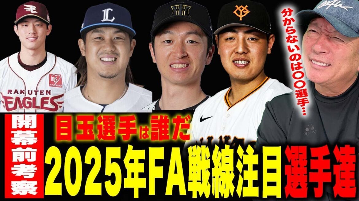【FA戦線2025】可能性があるのは「あの右腕…」2025年プロ野球FA権取得選手について語ります！