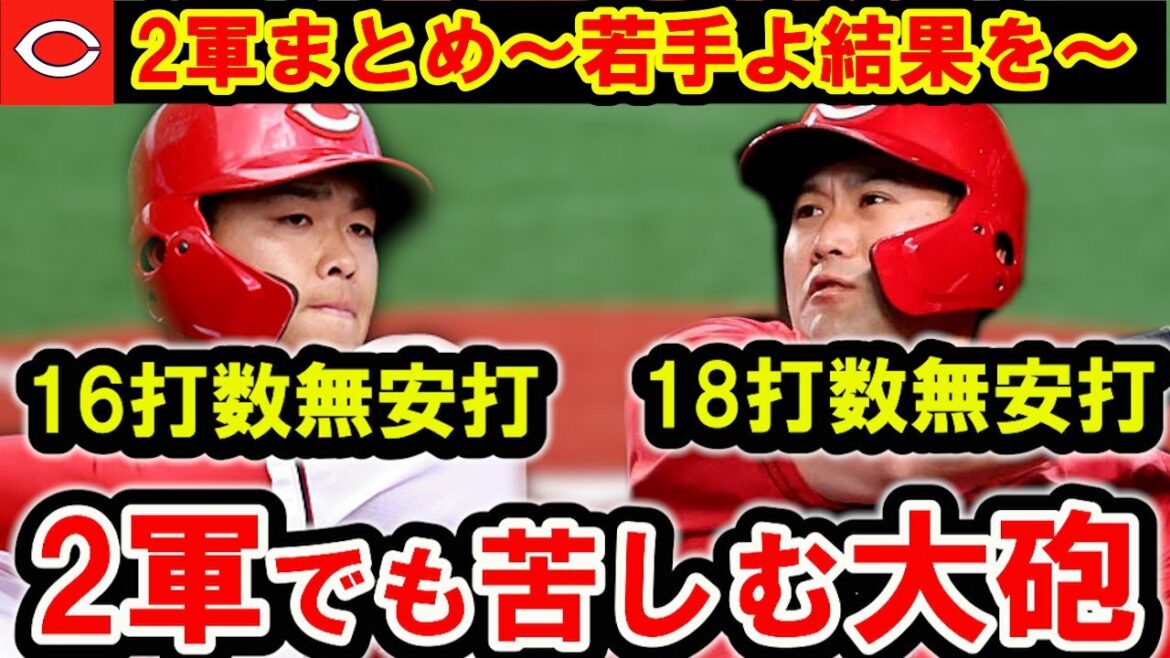 【カープ二軍】林・末包の不振は重症…復帰野間は順調！2軍も2試合完封負けの貧打【広島東洋カープ】