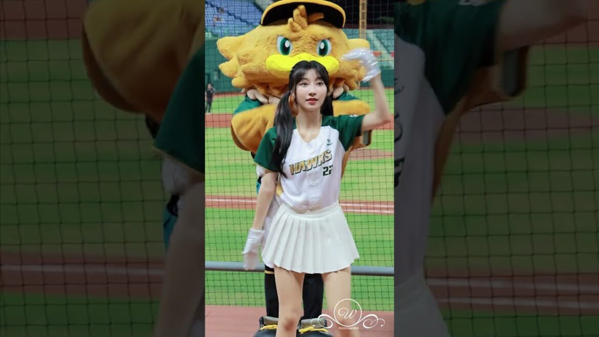 TAKAO在一粒後面 嚇到我了 王柏融應援 #一粒 #粒寶樂園 #wingstars  台鋼雄鷹啦啦隊 台湾プロ野球チア 2024/7/1 #台鋼雄鷹