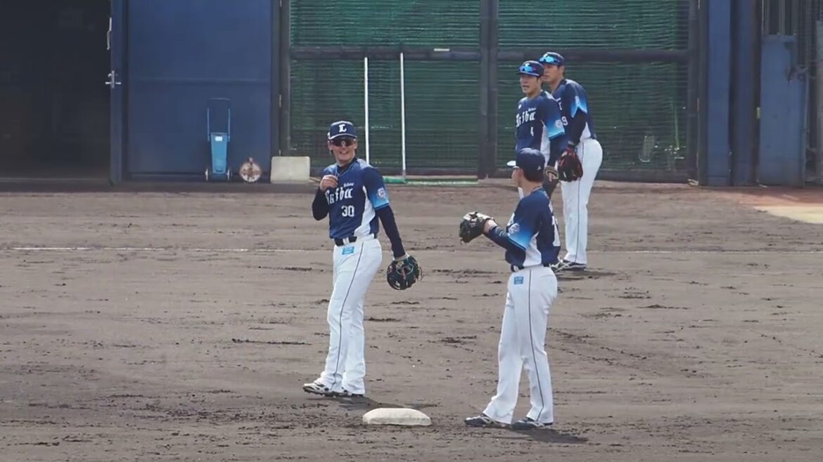 2025.03.02 北海道日本ハム-埼玉西武 #元山飛優 シートノック(鎌ヶ谷スタジアム)