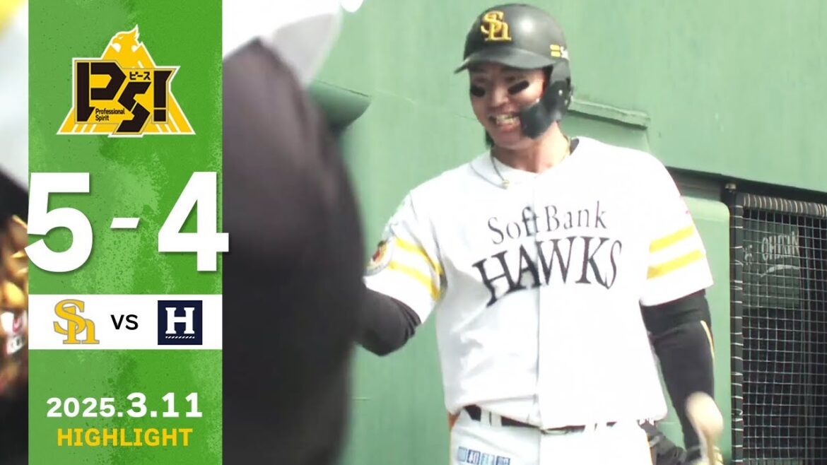 【2軍戦ハイライト】3月11日 vsくふうハヤテ