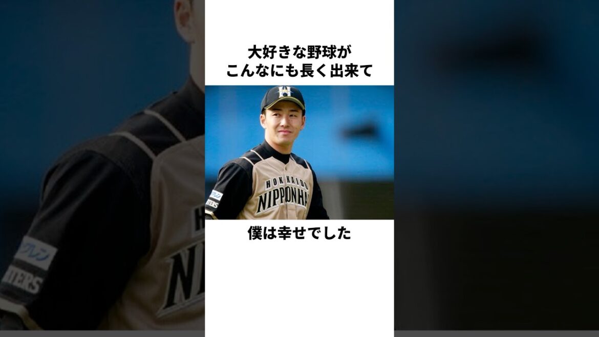 「大好きな野球が出来て幸せだった」斎藤佑樹に関する雑学 #野球 #野球雑学 #斎藤佑樹
