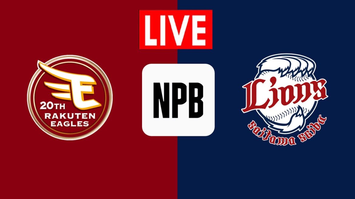 楽天ゴールド。イーグルス vs 西武ライオンズ NPB 2025 #野球ゲームライブ #ライブスコア Rakuten Gold. Eagles vs Seibu Lions