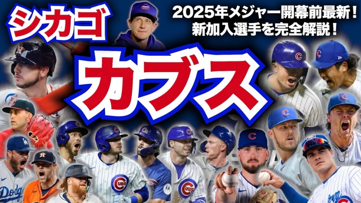 【NL中】2025年メジャーリーグ開幕前最新解説！シカゴ・カブス編！