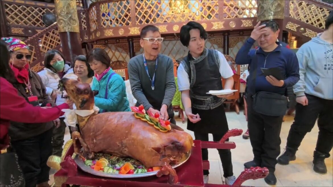 草原美食，蒙古烤全羊