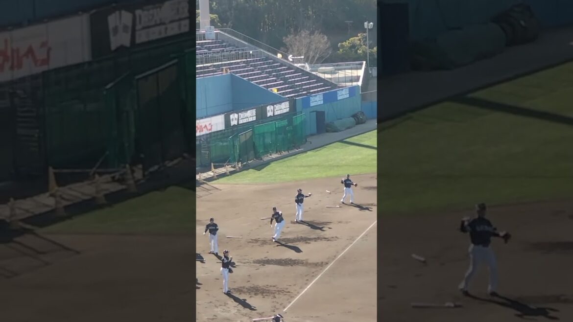 #栗原陵矢 #井上朋也 #リチャード #柳町達 キャッチボール姿　#ソフトバンクホークス春季キャンプ2025