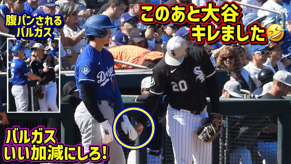 大谷をキレさせるバルガスのウザ絡みが面白い🤣皆んな大好きバルガスだけど… 【現地映像】3/8オープン戦vsホワイトソックスShoheiOhtani