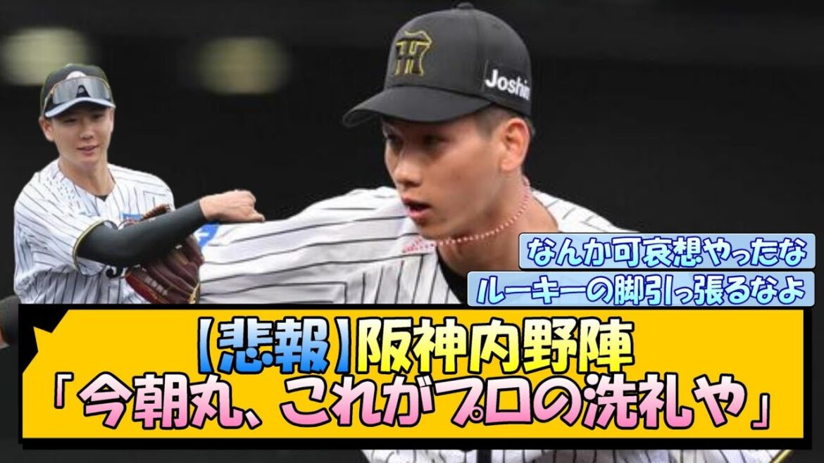 【悲報】阪神内野陣「今朝丸、これがプロの洗礼や」【なんJ/2ch/5ch/ネット 反応 まとめ/阪神タイガース/藤川球児/プロ野球】