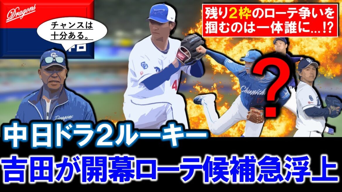 【やはり当たりドラフトにの予感！？】中日ドラフト２位ルーキー『吉田聖弥』がオープン戦で５回５奪三振無四球１失点の好投で開幕ローテ候補急浮上！残り２枠のローテ争いを掴むのは一体誰に...！？