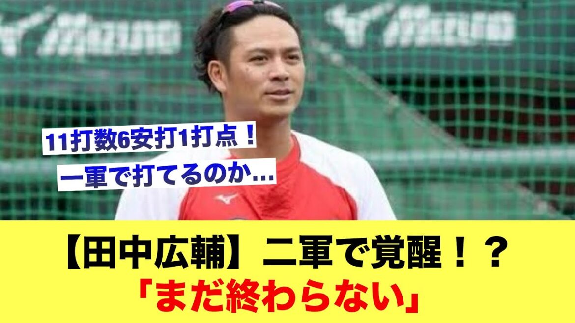 【田中広輔】二軍で覚醒！？「まだ終わらない」【広島カープスレ】