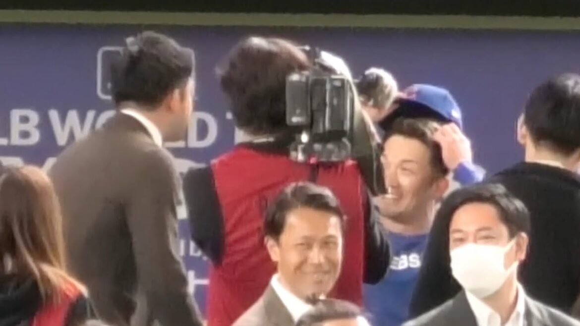 杉谷拳士さんの声かけをわざと無視するカブス鈴木誠也！(よーくみてください😅)2025年3月15日