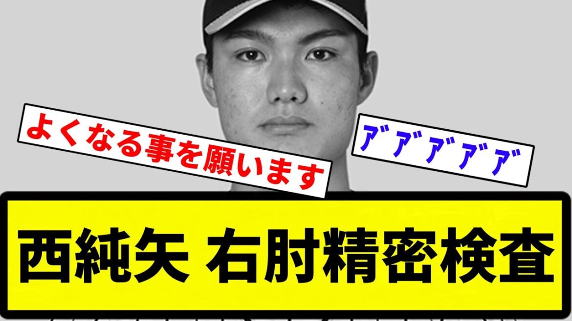 【復活を願う...】西純矢 右肘精密検査【プロ野球反応集】【2chスレ】【なんG】
