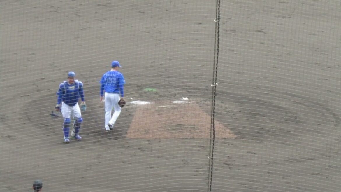 【ベイスターズ】笠谷俊介ピッチングフォーム（2025年2月18日 読売ジャイアンツ対 横浜DeNAベイスターズ練習試合 ）