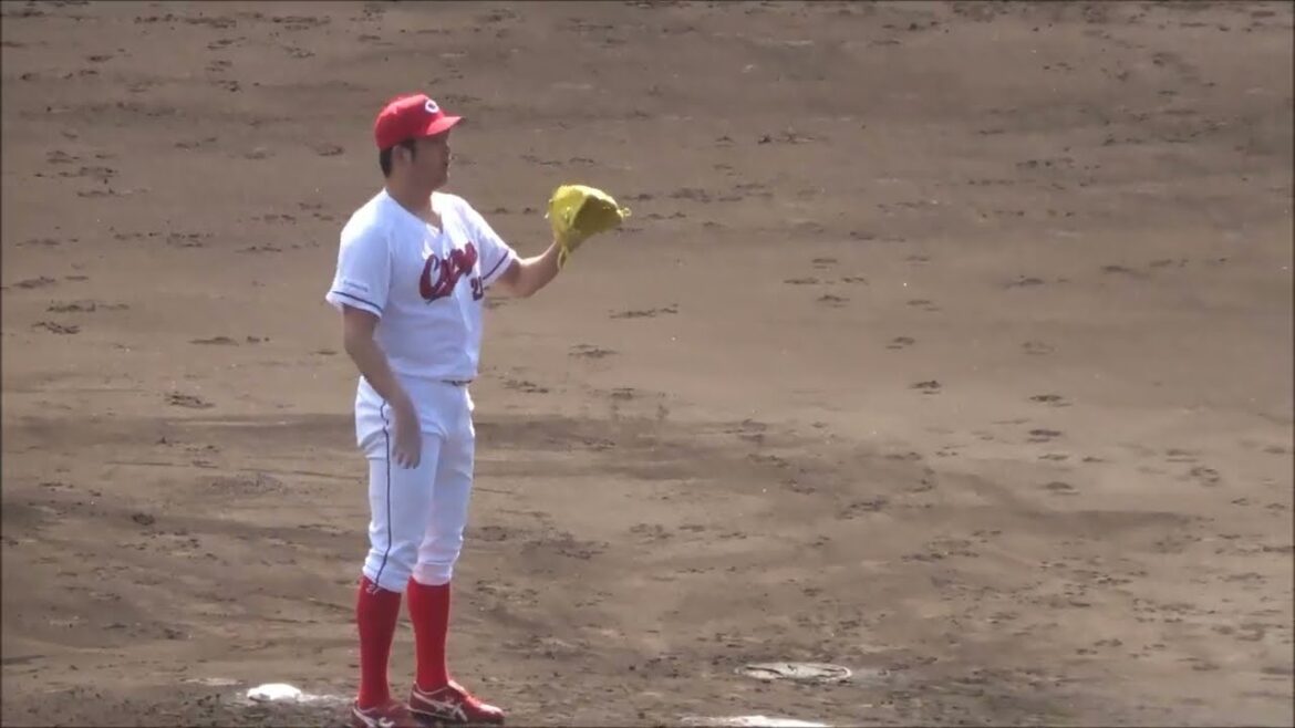 中﨑翔太投手・髙木翔斗捕手のバッテリーで投球練習（vs 巨人2軍との練習試合 / 2025.02.23）