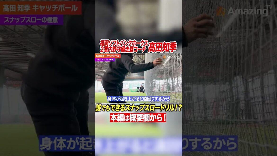 【プロ選手も唸る】一人で出来るスナップスロードリルを公開!現ソフトバンクホークス守備コーチが実践! 【プロ選手も唸る】一人で出来るスナップスロードリルを公開!現ソフトバンクホークス守備コーチが実践!