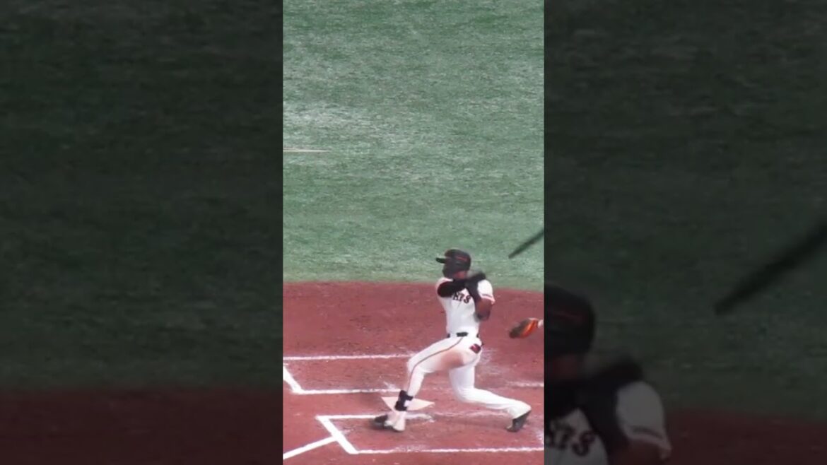 巨人ヘルナンデスのヒット時の打撃フォーム（読売ジャイアンツ対 千葉ロッテマリーンズ2024年6月4日）