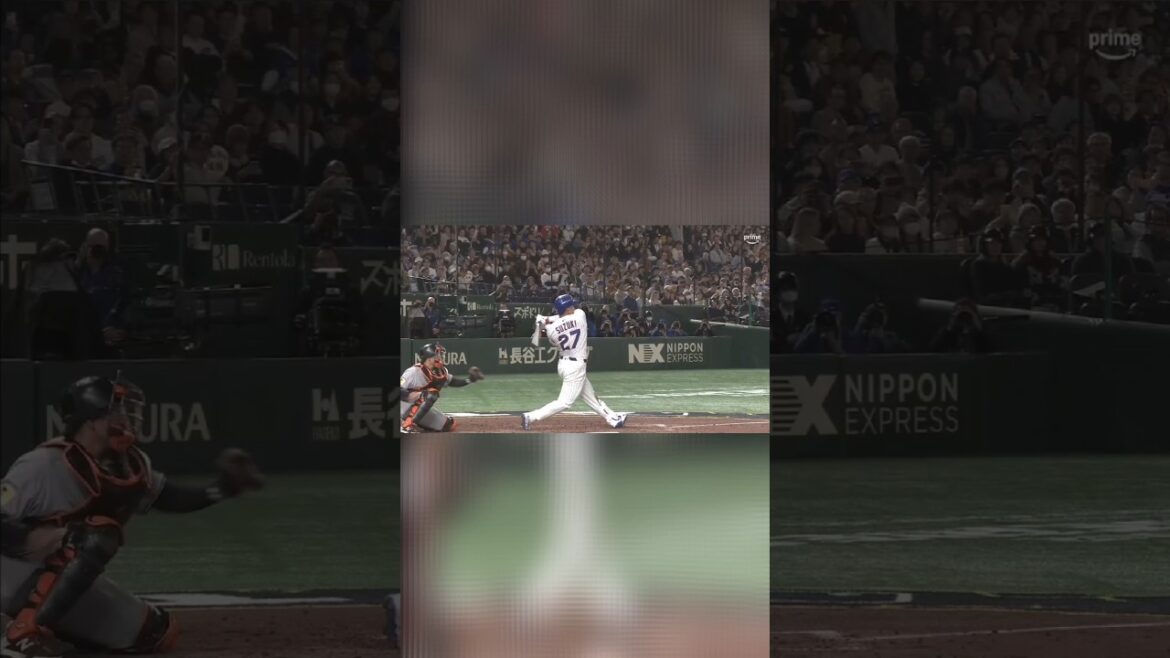 鈴木誠也(カブス) プレシーズンvs巨人 第3打席目全球 #mlb #cubs #seiyasuzuki #shoheiohtani