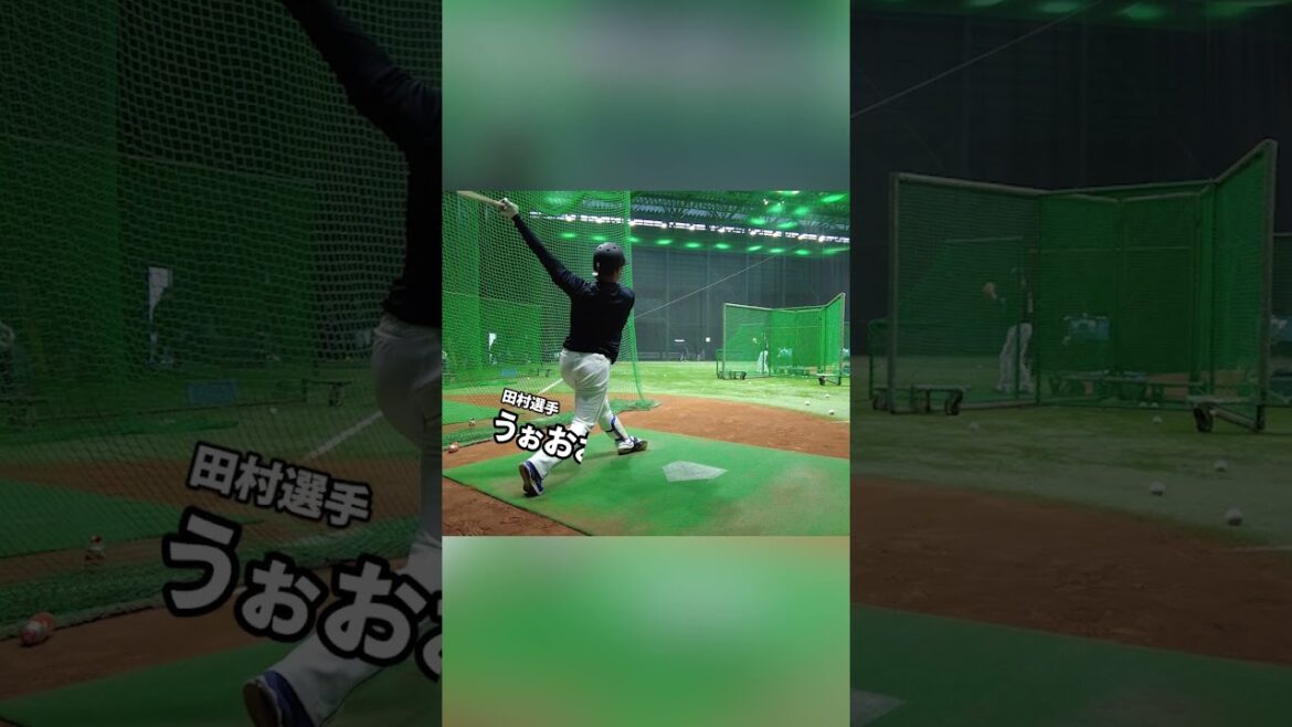 ルーキー西川史礁選手のフリー打撃！最後の田村選手のリアクションに注目！ #chibalotte